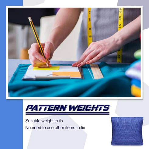 6 Pieces Pattern Weights Fabric Sewing Weight Dressmaking Cloth Weight Canvas Filled Steel Ball Weight Samples Cutting Weight for Sewing Accessori...
