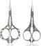BIHRTC Plum Blossom Scissors - 4.5 Inch Small Sewing Scissors, European Style, Stainless Steel, Ideal for Cross Stitch, Embroidery & Crafting...