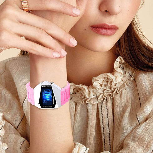 FANMIS Unisex Elegant Plane Style Digital Display Waterproof Outdoor Sports Silicone Strap LED Wrist Watch...