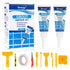 Deuvuo Tile Grout Repair Kit,12 Pcs White Grout Filler for Tile Floor, Grout Paint Pen Kit for Shower Bathroom Kitchen, Fast Drying Grout Sealer f...