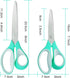 Scissors,Craft Scissors Bulk Pack of 4,Ultra Sharp Blade Scissors,Comfort-Grip Handles,Multipurpose Sharp Scissors for Office Home School Sewing F...