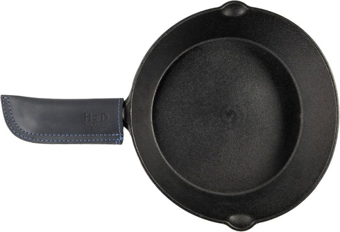 Hide & Drink, Full Grain Leather Hot Handle, Cast Iron Protector, Panhandle Potholder, Double Layered, Double Stitched, Slides On/Off Easily onto ...