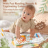 hahaland Baby Books 0-6 Months,Tummy Time Sensory Baby Toys 6 to 12 Months Touch Feel Book Textured Animals Mirror & Crinkle Paper Christmas Stock...