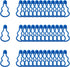 200PCS Plastic Double Gourd Pin Knitting Stitch Counter Crochet Locking Stitch Markers Stitch Plastic Safety Pins Needle Clip Knitting Crochet Mar...