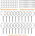 Keychain Rings for Crafts, Flasoo 360Pcs Keychains for Resin Include Key Rings with Chain, Jump Rings, Screw Eye Pins for DIY Keychain Making...