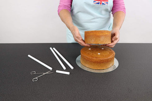 PME Easy Cut 12in Set of 4, for Cake Decorating Dowels, 12", White...