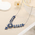 la luen 3pcs Crystal Zircon Wedding Jewelry Sets for Brides, Rhinestone Flower Necklace Dangle Earrings Brooch for Women Teen Girls Wife Party Pro...