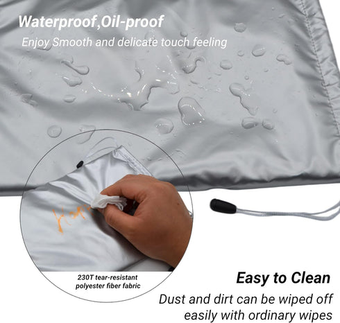 Puffer Ski and Snow Goggle Soft Case, Waterproof Microfiber Case Sleeve with Suede Interior for Goggles, Lens, iPad mini...