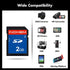 INDMEM 2 Pack SD Card 2GB Class 4 Flash Memory Card 2G SLC Stanard Secure Digital Cards (2PC)...