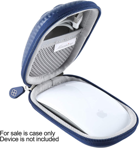 Hard Case Compatible for Apple Magic Mouse (1 2 & 3 Gen) Including Carabiner (Navy Blue)...