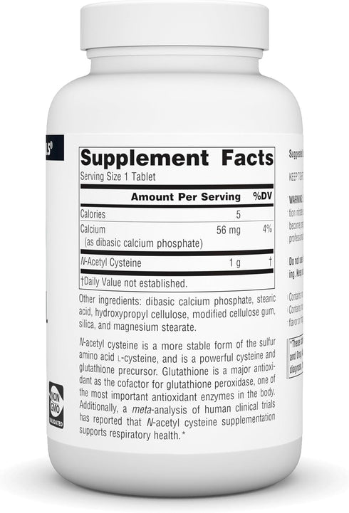 Source Naturals N-Acetyl Cysteine Antioxidant Support, Dietary Supplement That Supports Respiratory Health* - 1000 mg -120 Tablets...