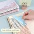 500 Sheets Transparent Macaron Sticky Notes 3 x 3 inch, Clear Sticky Note Waterproof See Through Memo Pad, Translucent Writable Index Book Tabs fo...