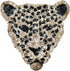 ARTEM Sequins Leopard Head Patch Sew on Patch Rope Embroidered Sequins Pattern Cloth Stickers for Decoration Clothing 1 Pcs...