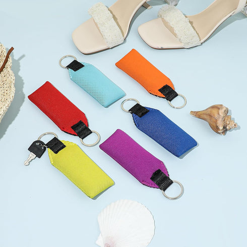 6 PCS Floating Key Chain for Boating, Lightweight Floating Neoprene Boat Key Boat Accessories Boat Key Floating Keychain Floating Floatable Foam K...