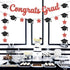 KatchOn, Glitter Congrats Grad Banner Red and Black - 10 Feet | Black and Red Graduation Banner, Grad Cap Garland for Grad Decorations Class of 20...