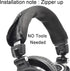 ATH M50X Headband Cover Replacement Headband Protector Compatible with Audio Technica M30 M40 M50 M50X M50S M40X M20X M30X Headphones (Black + No ...