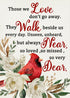 Those We Love Don't Go Away Cardinal Spring Small Decorative Inspirational Garden Flag, Summer Red Bird Yard Gardenia Outside Memorial Faith Grave...