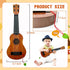 Kids Toy Ukulele Guitar,Classical 17inch 4 String Mini Children Guitar with Pick,Educational Musical Instrument Toy for Toddlers and Preschoolers...