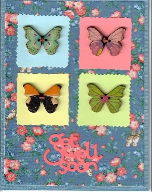 100PC DIY Wooden Buttons, a Variety of Animal Cartoon Characters, a Variety of Colors (can be Selected) (Color1)...