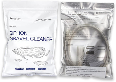 Fish Tank Cleaning Essentials: 8.5ft Aquarium Vacuum, Gravel Vacuum, and Siphon Pump for a Spotless Aquarium...