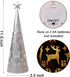 Juegoal 11.6 Inch Lighted Christmas Table Decorations with Star, Cone Shaped 10 LED Lights Battery Operated, Indoor Xmas Holiday Wedding Party Tab...