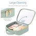 PACKISM TSA Approved Toiletry Bag - Clamshell Closing Clear Makeup Bags with Handle, Laurel Green, Quart-sized Clear Travel Bags for Toiletries, C...