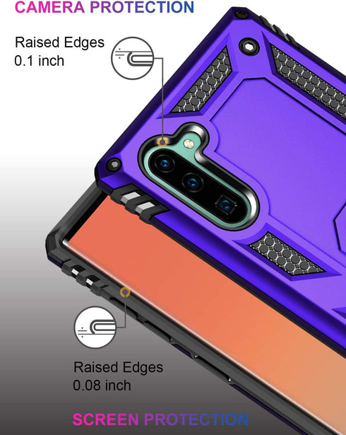 LUMARKE for Galaxy Note 10+ Plus Case,Pass 16ft. Drop Test Military Grade Heavy Duty Protective Phone Cover with Magnetic Ring Kickstand Compatibl...