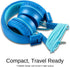 iRAG J01 Kids Headphones Foldable Stereo Tangle-Free 5ft Long Cord 3.5mm Jack Plug in Wired On-Ear Headset for iPad/Amazon Kindle Fire/Toddler/Boy...