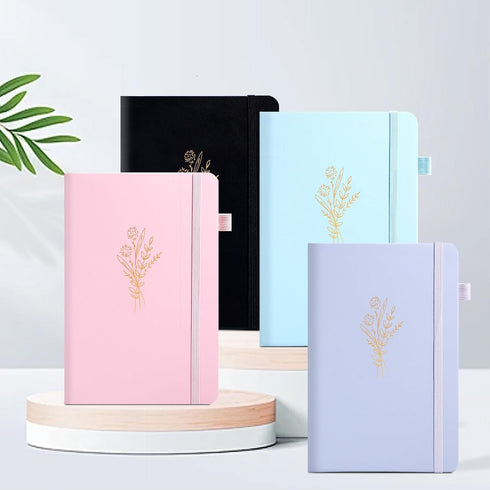 Cute Journal for Women and Girls, Lined Journals for Writing Aesthetic Floral Diary, 192 Pages A5 Hardcover Journaling Notebook with Pen Loop, 5.7...