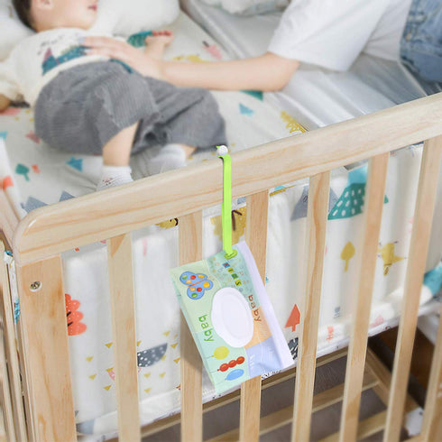 FEBSNOW 4 Pack Baby Wipes Container, Reusable Portable Wet Wipe Pouch, Wipe Dispenser Container, Baby Travel Wet Wipe Holder...