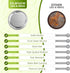 DSJIFGEW 52Pcs Premium Canning Lids, Rings for Regular Mouth Mason Jars - Food Grade Split-Type Metal Canning Kerr Jar Ball Lids...
