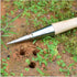 1PC Stainless Steel Sow Dibbler with Wooden Handle Dibber Garden Tool Lightweight Sturdy Hand Held Bulb Planter for Digging Seeding Transplanting ...