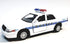 Kinsmart Ford Crown Victoria White & Blue Training Police Dept Squad Car 142 O Scale Diecast Interceptor, Small...