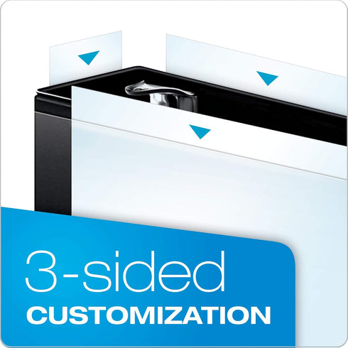 Cardinal Nonstick Round -Ring Vue Binders (CRD67425), Black, 2-Inch (67425)...