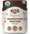 KOS Vegan Protein Powder, Chocolate USDA Organic - Low Carb Pea Protein Blend, Plant Based Superfood with Vitamins & Minerals - Keto, Soy, Gluten ...