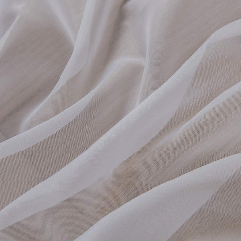ZebraSmile 1 Panel Tab Top Voile Curtains Loop Sheer Curtains Transparent Window Drapes for Living Bedroom Divide Wedding Big Window Curtains Whit...