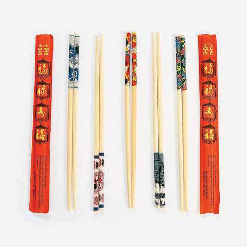 Fun Express - Chopstick W/wrapper (2dz) - Party Supplies - Solid Tableware - Cutlery - 24 Pieces...