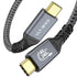 40Gbps High Speed USB4 Cable for Thunderbolt 4 Cable 240W USB C to USB C Cable Fast Charging 8K@60Hz 4K@120Hz Video & Data Transfer USB 4 Cable fo...