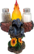 DWK 8-inch Spice to Crow About Country Rooster Salt and Pepper Shaker Figurine Display Holder Kitchen and Dining 3-Piece Set...