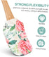 Luxshiny Silicone Scraper Spatula, 2pcs Wooden Handle Rubber Spatula Flower Pattern Mixing Scraper Cream Butter Spatula Non-stick Kitchen Utensils...