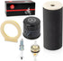 Air Filter Foam & Oil Filter spark plug Compatible with Yamaha Grizzly 660 2002 2003 2004 2005 2006 2007 2008 1UY-14451-00-00...