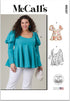 McCall's Women's Fit and Flare Tops Sewing Pattern Packet, Design Code M8387, Sizes 30W-32W-34W-36W-38W...