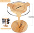 Sunglasses Organizer Glasses Holder Stand with 360 Rotating Display Eyeglasses Rack Wood Base for up to 12 Pairs of Eyewear for Table Dresser Desk...