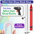 Innovative Haus Mini Hot Glue Sticks (50 Pack) - Perfect Fit for Mini Glue Guns, 4" x 0.27" - Craft, Bond, Create on Wood, Metal, Glass & More - T...
