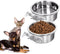 Dog Crate Water Bowl, Stainless Steel Dog Bowls, Durable Anti-Spill Pet Metal Bowl for Cage Kennel Crate, Hanging Water Food Bowls with Clamp Hold...