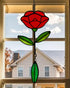 Stained Glass Window Hangings, Garden Suncatchers for Window and Wall Decor, Flower...