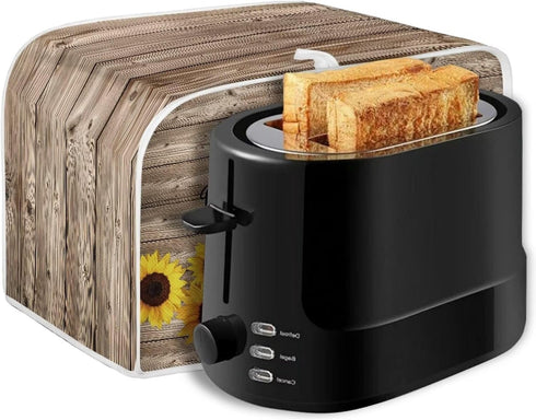 Sunflower 4 Slice Toaster Cover, Dustproof Bread Maker Oven Cover, Small Kitchen Appliance Protector, Anti-Fingerprints Kitchen Bread Machine Prot...