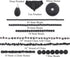 Expo International Blackstone Natural Gemstones, Versatile Jewelry Making Supplies, Vibrant Gemstone Beads, Value Pack of About 220 Beads and Pend...