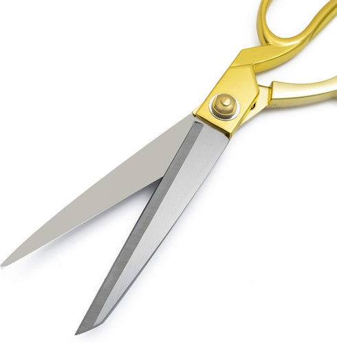 SUNLAND Professional Stainless Steel Heavy Duty Tailor Scissors (11 inch, gold hadle)...