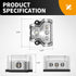 3 Way Power Distribution Block Car Audio Splitter 1x 0 Gauge in / 3X 4 Gauge Out Ground Distribution Block Amp for Automotive Car Boat 2 Pack......